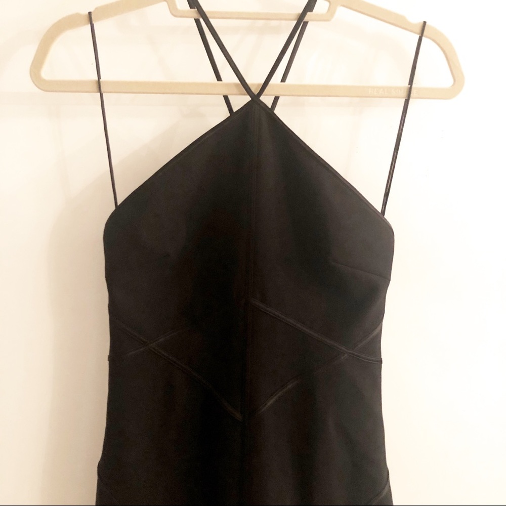 Cinq a Sept Bryn Black Fringe Cocktail Dress New - Picture 2 of 8